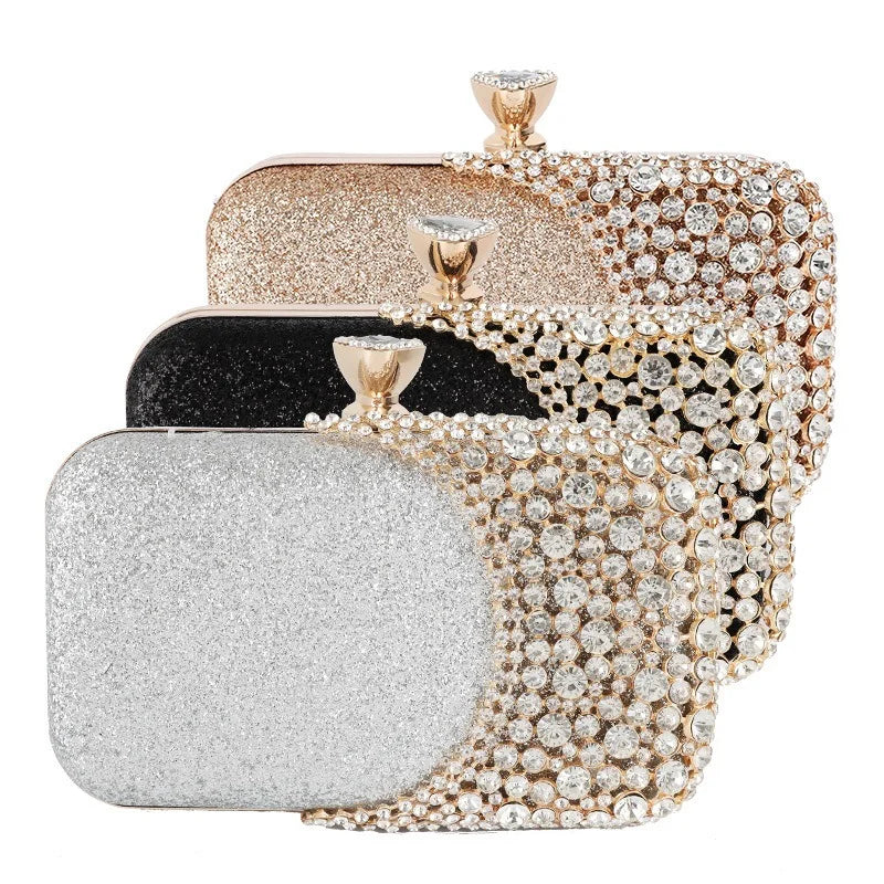 Women Diamond Evening Clutch Bags Wedding Dinner Bags