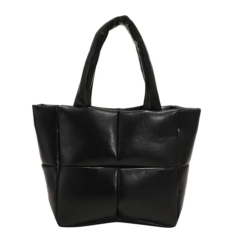 Women Square Shoulder Bags Lattice Leather Bags