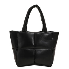 Women Square Shoulder Bags Lattice Leather Bags