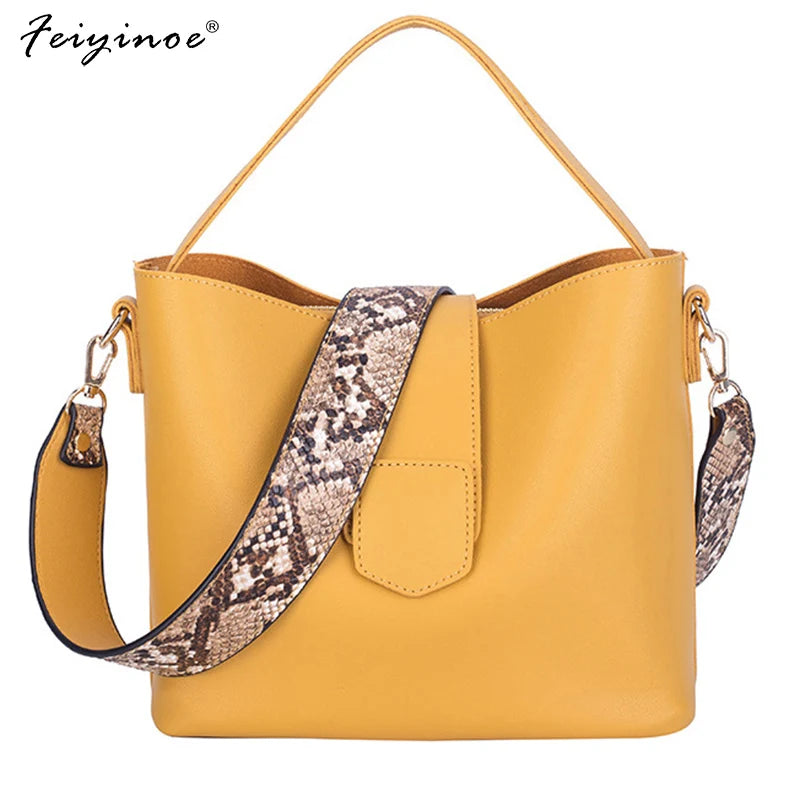 Leather Shoulder Bags Large Capacity Crossbody Messenger Casual Tote