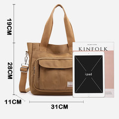 Waterproof Nylon Sports Bag Large Capacity Shoulder Bags for Women