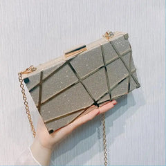 Metal Evening Clutch Bags Diamond Wedding Clutch Bling Purse