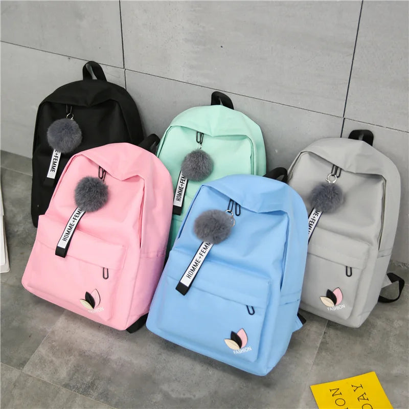 Women's Backpack Rucksack Waterproof Nylon Travel Bag Girls School Bag