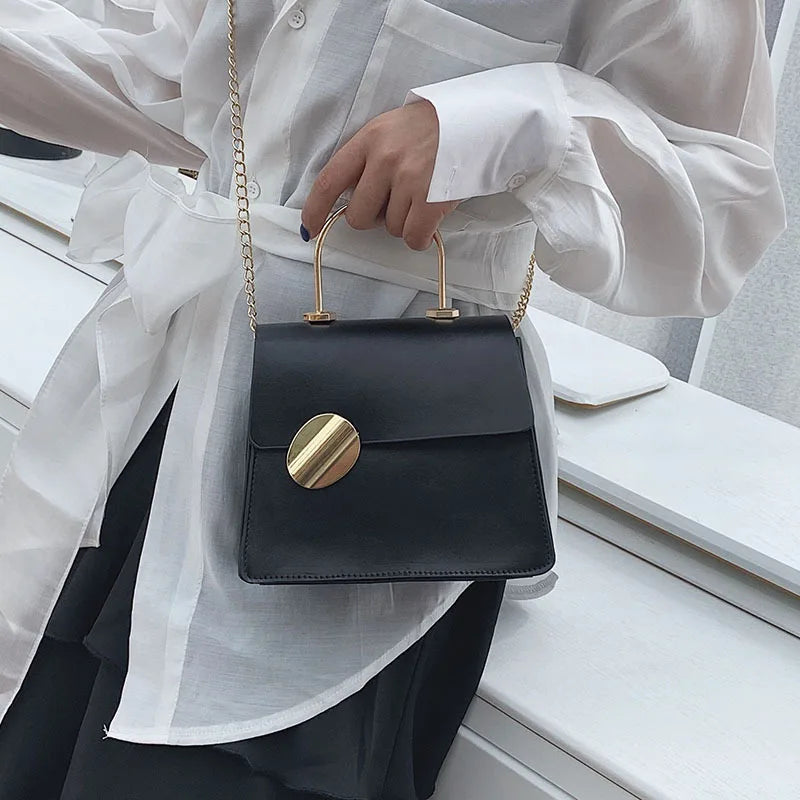 Women's PU Leather Diagonal Shoulder Bag Small Square Mobile Phone Bag