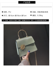 Women's PU Leather Diagonal Shoulder Bag Small Square Mobile Phone Bag