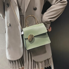 Women's PU Leather Diagonal Shoulder Bag Small Square Mobile Phone Bag