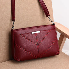 Women's PU Leather Shoulder Messenger Handbag Mom Bag