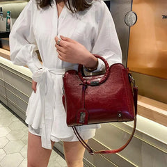 Retro Shoulder Bags High Hand Bags Women's Crossbody PU Leather