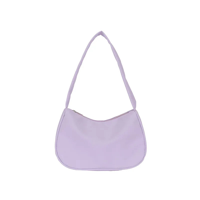 Retro Solid Totes Bags PU Leather Shoulder Underarm Bag