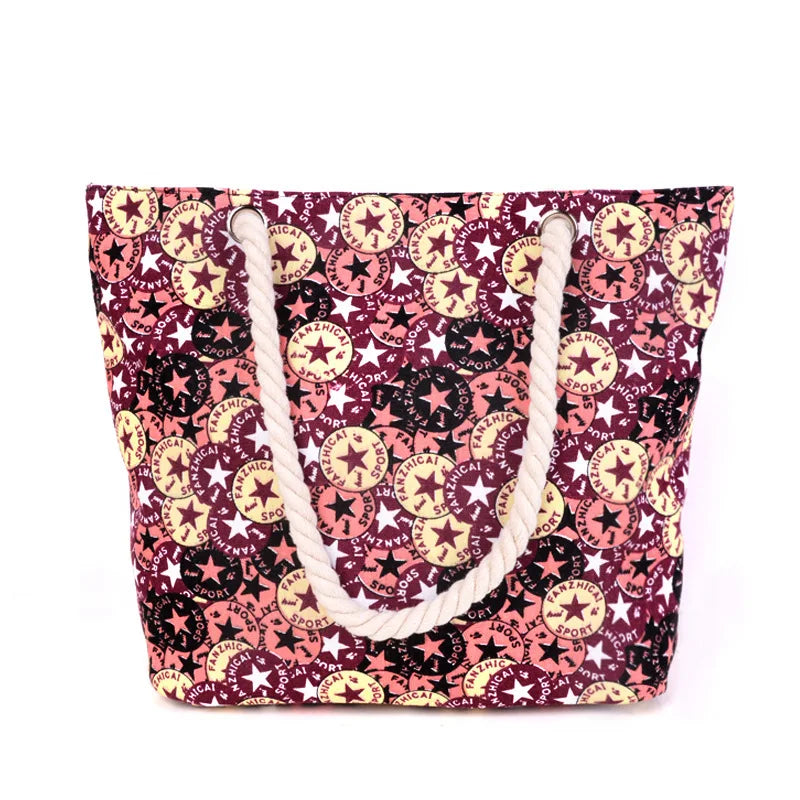 Women's Canvas Shoulder Bag Handbag Beach Shopping Travel Large Bag