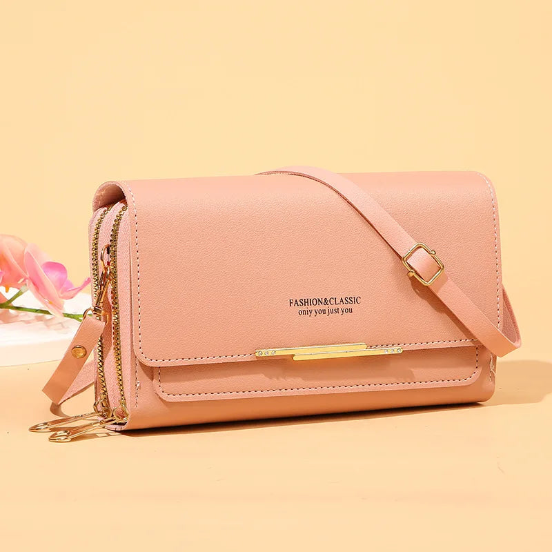Women's Large Capacity Shoulder Bag Handbag Wallet Solid