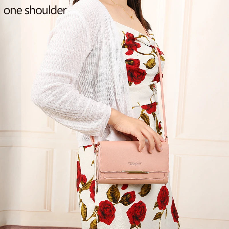 Women's Large Capacity Shoulder Bag Handbag Wallet Solid