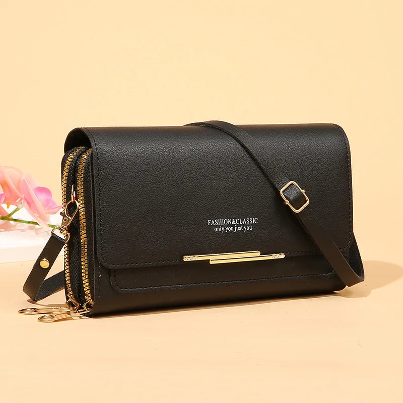 Women's Large Capacity Shoulder Bag Handbag Wallet Solid