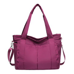 Women's Waterproof Nylon Handbags Large Capacity Top-handle Crossbody Bag