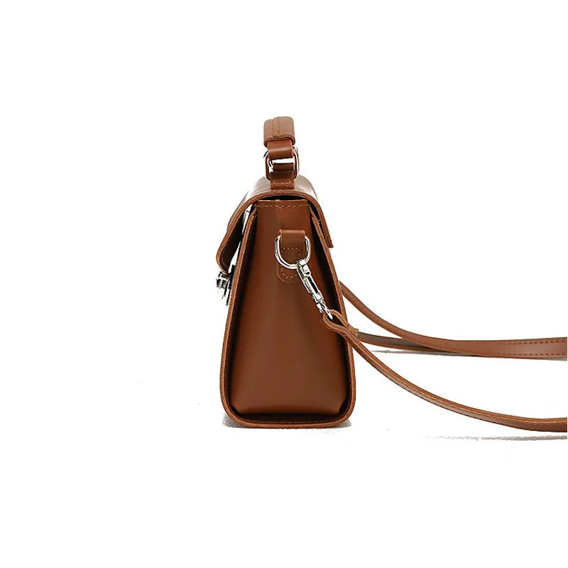 Women's Small Square Bag College Style Shoulder Handbag