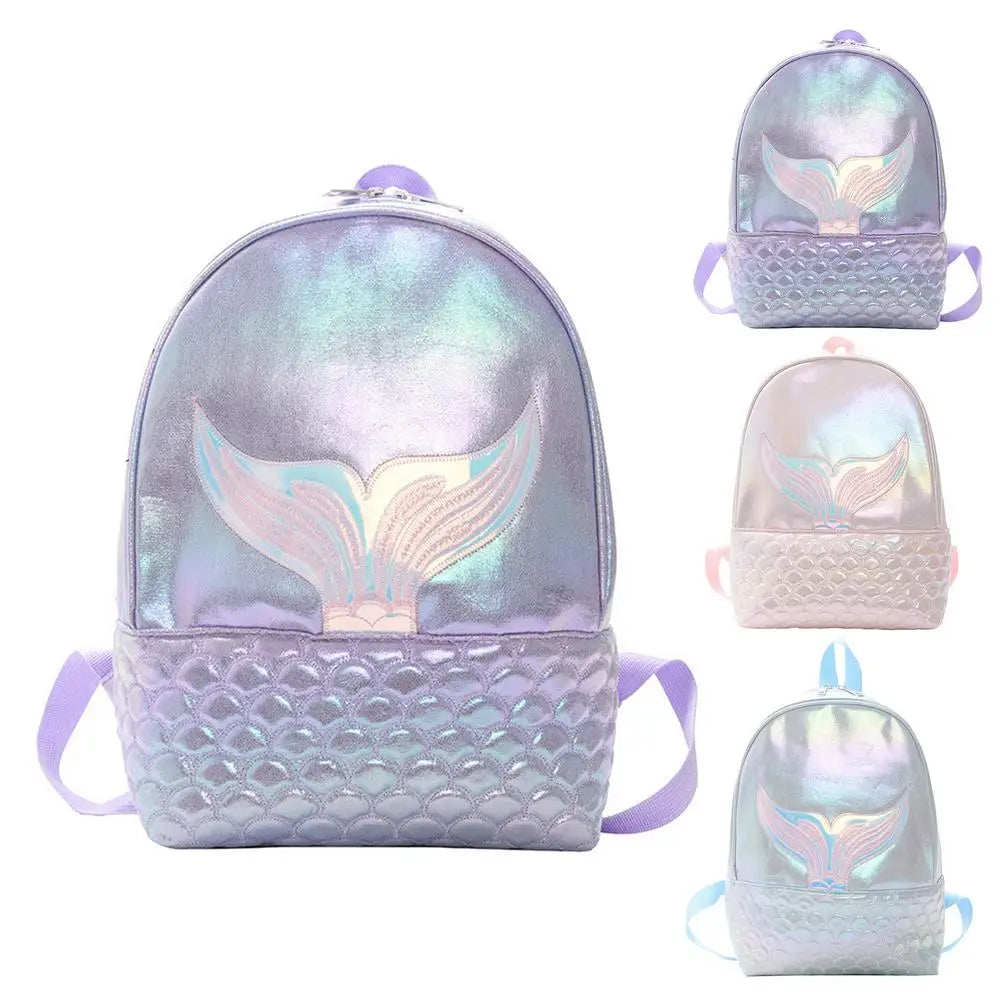Glitter Mermaid Backpack Rucksack School Book Bag