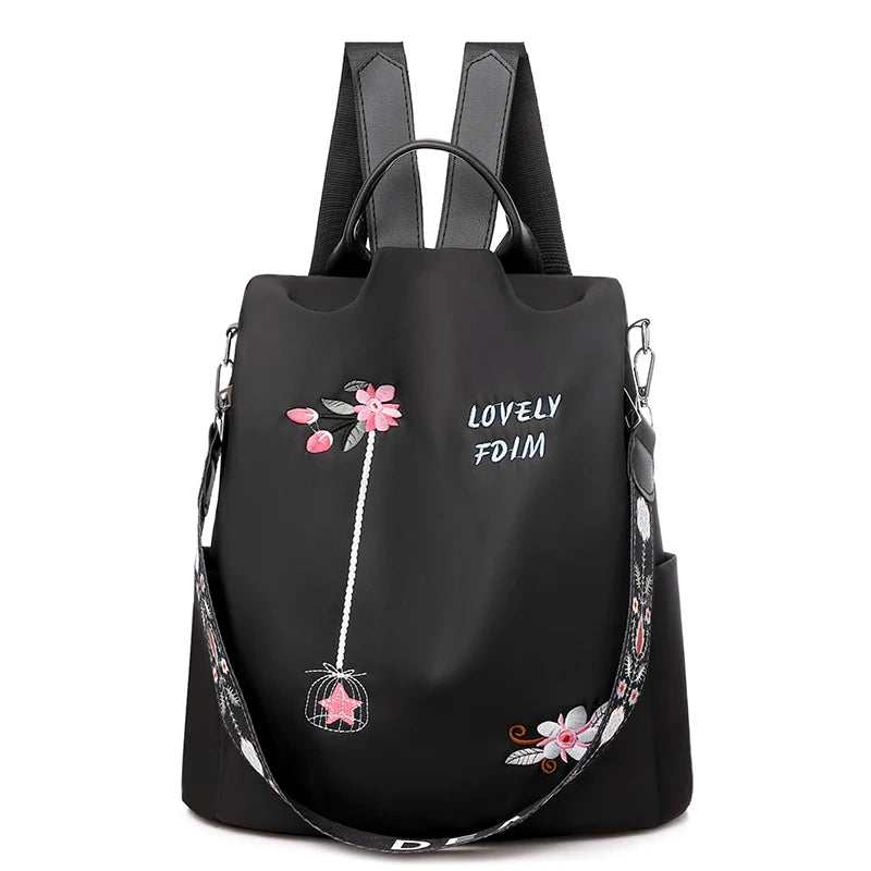 Oxford Backpacks Women School Travel Laptop Bag