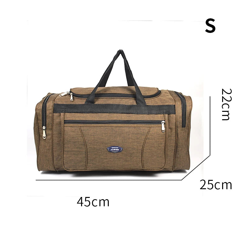 Oxford Waterproof Men Travel Bags Large Capacity Weekend D