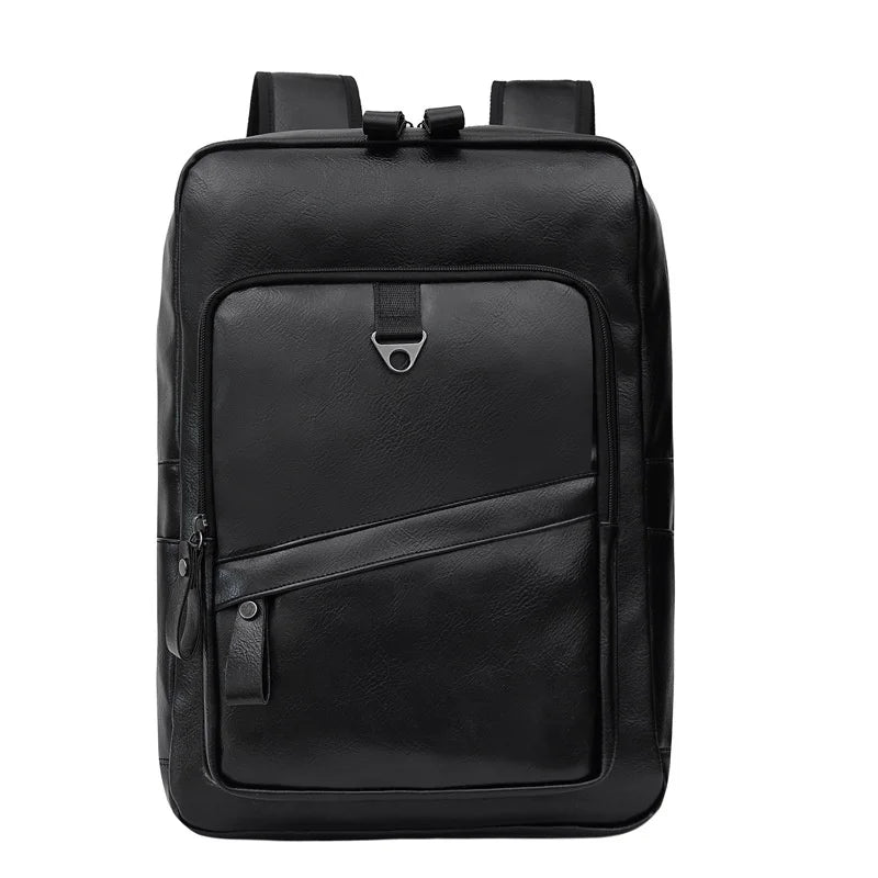 PU Leather Travel School Backpacks Women Men Casual Handbag Teenager Stude