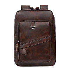 PU Leather Travel School Backpacks Women Men Casual Handbag Teenager Stude
