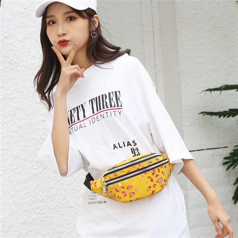 Colorful Women's Waist Bag Fanny Pack Kids Travel Belt Bag