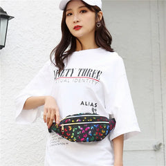 Colorful Women's Waist Bag Fanny Pack Kids Travel Belt Bag