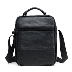 Men's Leather Messenger Bag Cross-body Tote Satchel