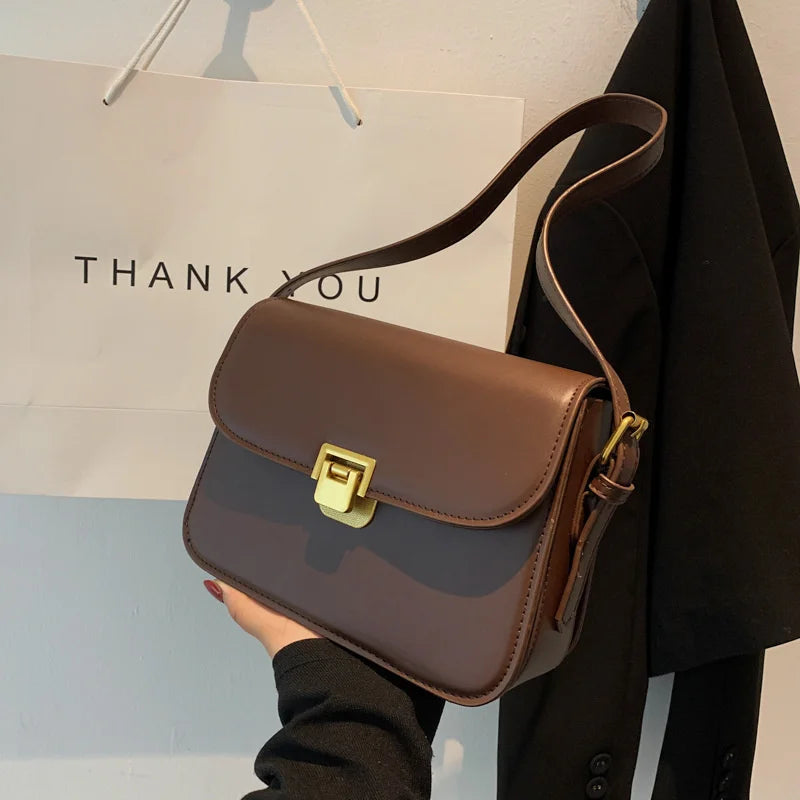Retro PU Leather Women's Shoulder Bag Handbag