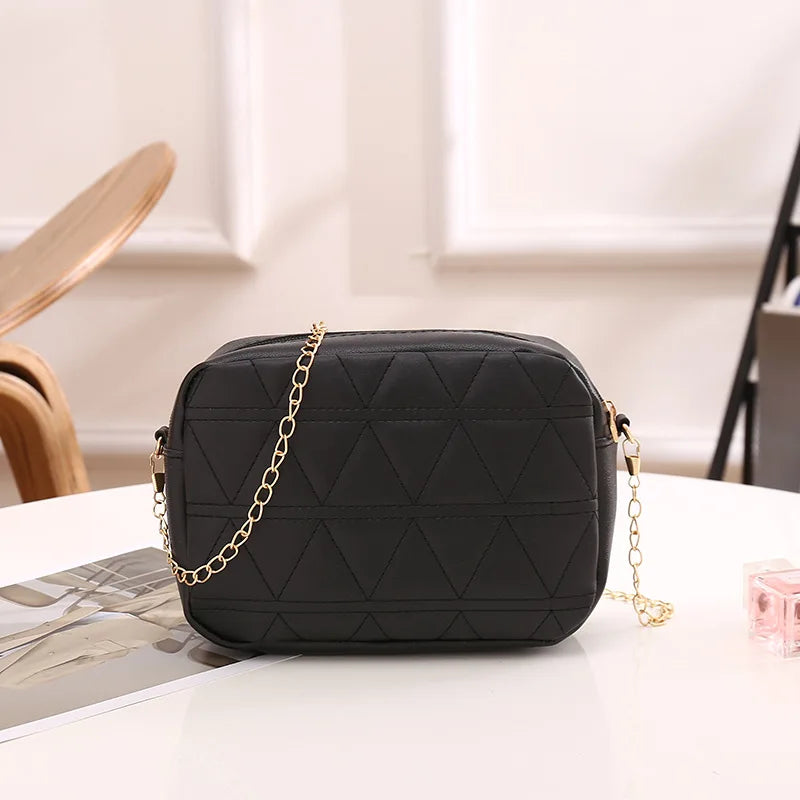 Rhombus Small Crossbody Bag for Women Embroidery Handbags