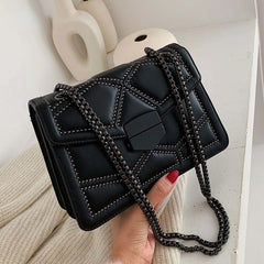 Rivet Chain Small Crossbody Bags for Women Shoulder Messenger Lady Handbags Bag
