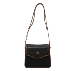 Vintage Leather Crossbody Bag for Women Lock Shoulder Handbag