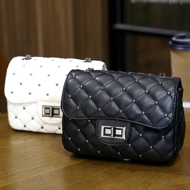 Diamond Chain Mini Crossbody Bag European American Style