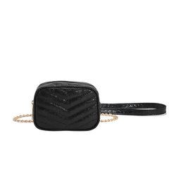 Sequins Embroidery Messenger Bag Women Chain Crossbody Handbag