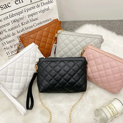 Lingge Embroidery Handbag Women's Small Messenger Bag