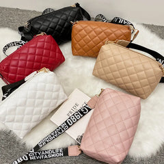 Women's Diamond Embroidery Messenger Bag with Crossbody Strap