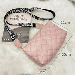Women's Diamond Embroidery Messenger Bag with Crossbody Strap