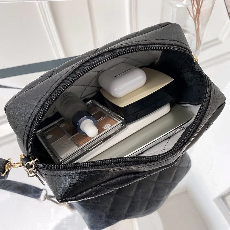 Embroidery Camera Shoulder Bag Chain Ladies Crossbody