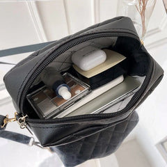 Embroidery Camera Shoulder Bag Chain Ladies Crossbody