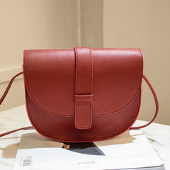 Small Women Purse Shell Shoulder Messenger Bag PU Leather Solid Yellow Crossbody