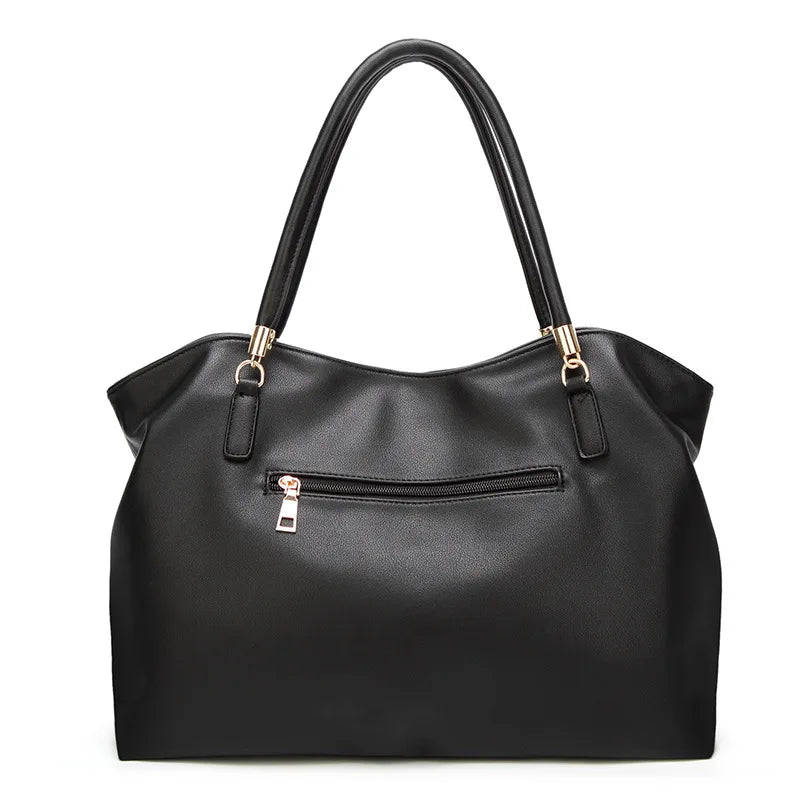 Large PU Leather Tote Bag for Women