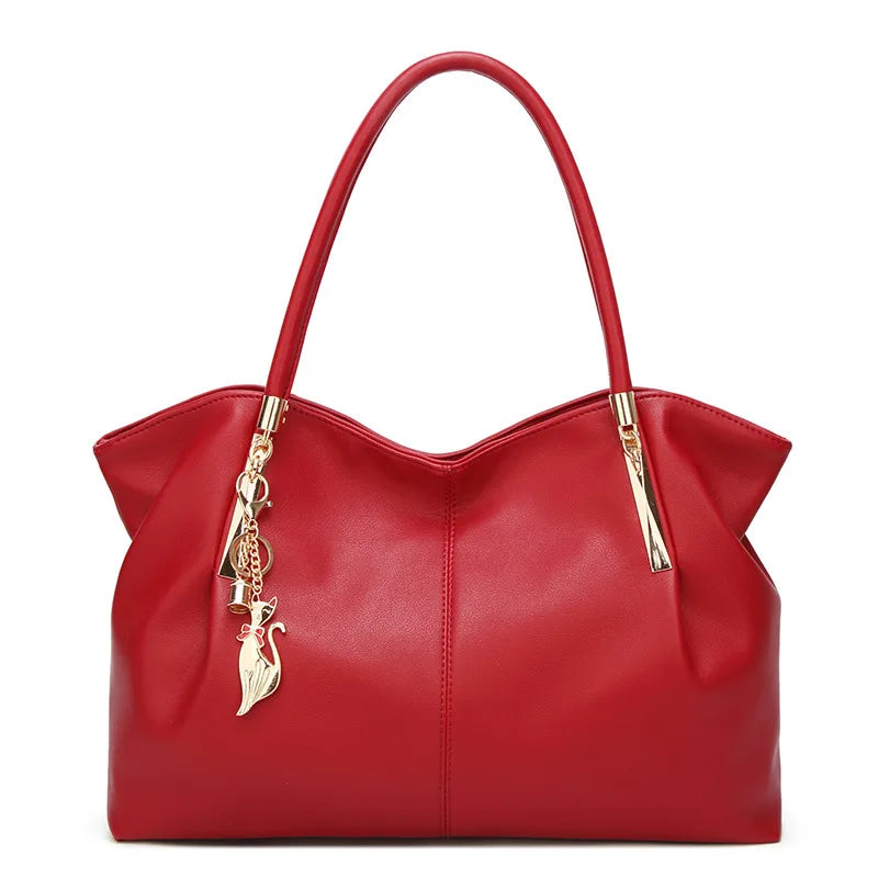 Large PU Leather Tote Bag for Women