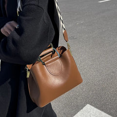 Spring Women's PU Leather Crossbody Bags with Short Handle Shoulder Purses