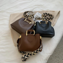 Spring Women's PU Leather Crossbody Bags with Short Handle Shoulder Purses