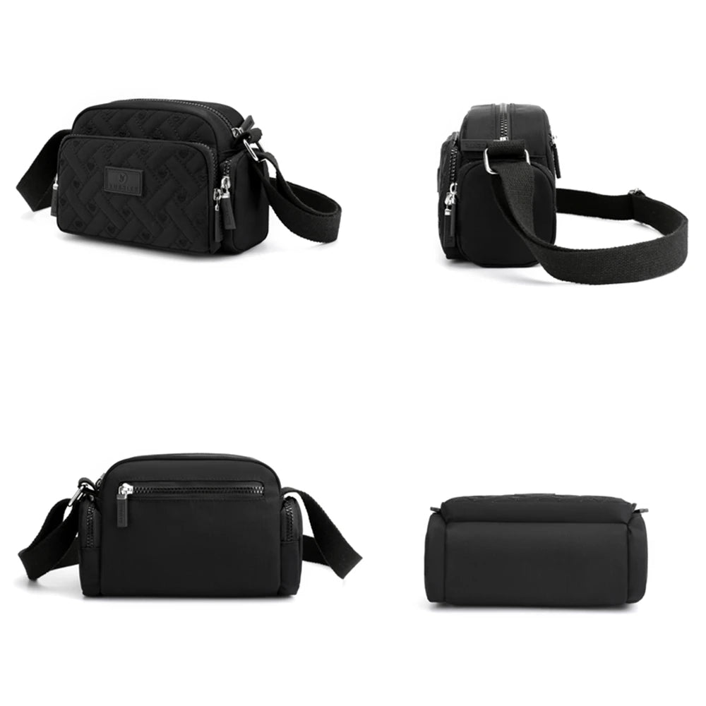 Spring Ladies Shoulder Bag Solid Nylon Women Messenger Bags Small W