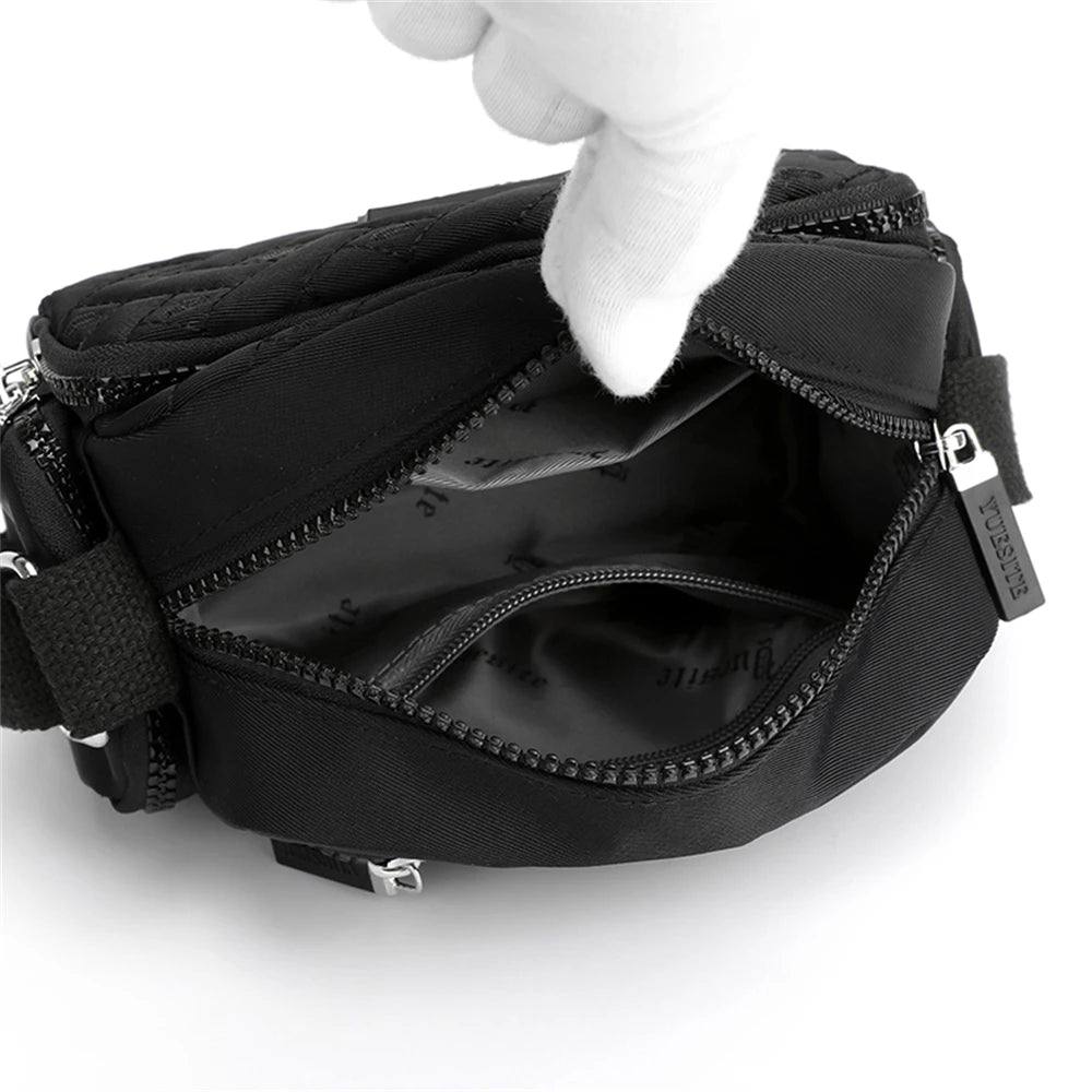 Spring Ladies Shoulder Bag Solid Nylon Women Messenger Bags Small W