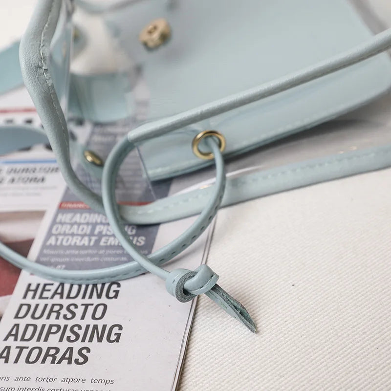 Clear Square Sling Bag PVC Shoulder Bag for Women