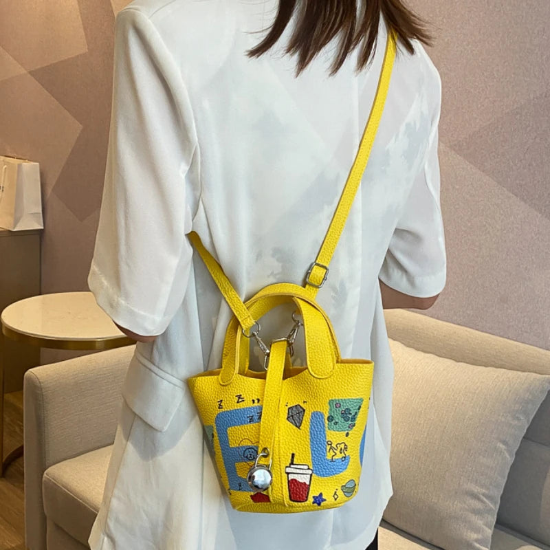 Spring Summer Women Bags Printed Messenger Shoulder Portable All-match Leisure B