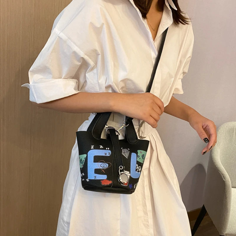 Spring Summer Women Bags Printed Messenger Shoulder Portable All-match Leisure B