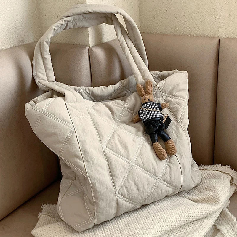 Nylon Shoulder Bags for Women Large Handbags Soft Crossbody Shopping Bag