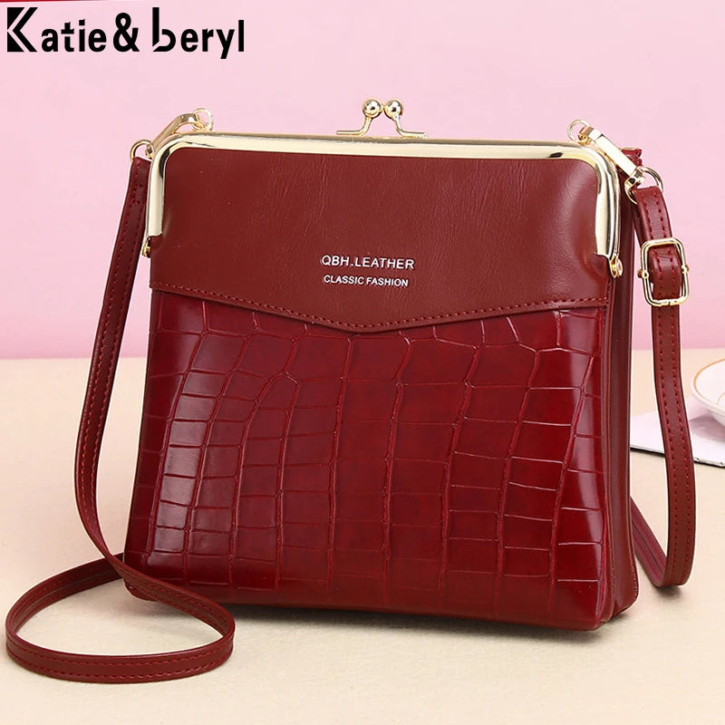 Stone Pattern Crossbody Shoulder Bags for Women Solid Style Phone Bag
